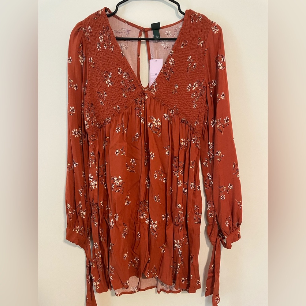Rust floral sundress - Wild Fable (Target) - M